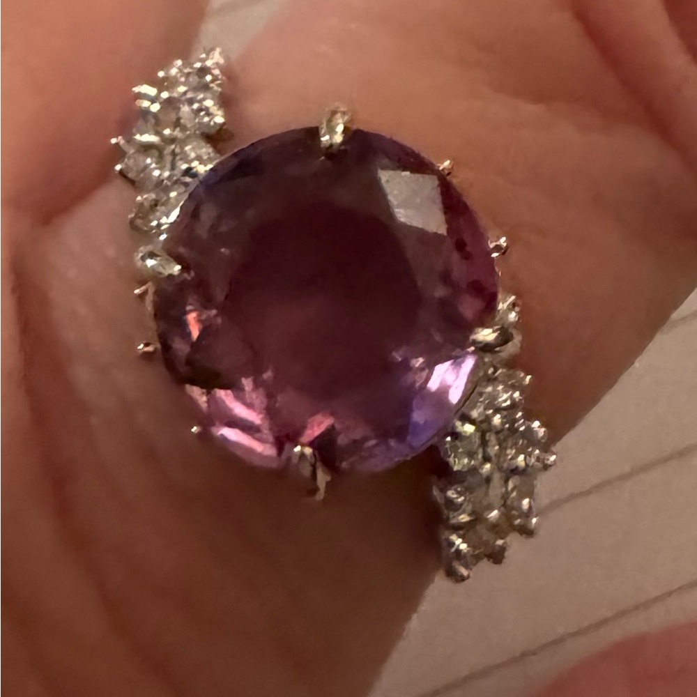 Elegant Purple Gemstone Ring